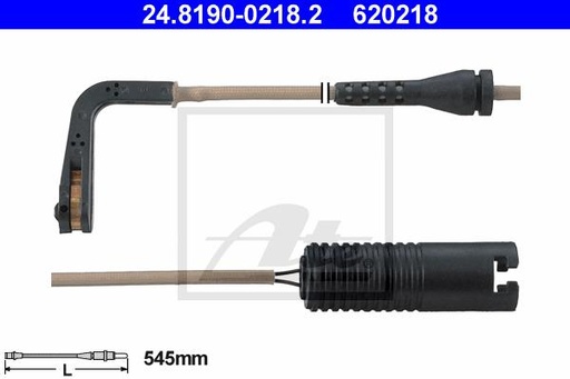 [34351163066ATE] Warning Contact, brake pad wear , rear