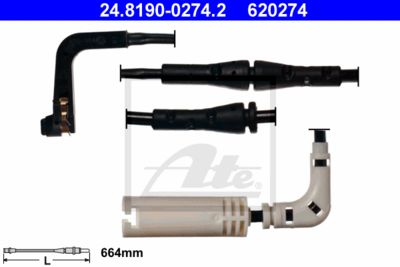 [34356789493ATE] Warning Contact, Brake Pad Wear, REAR