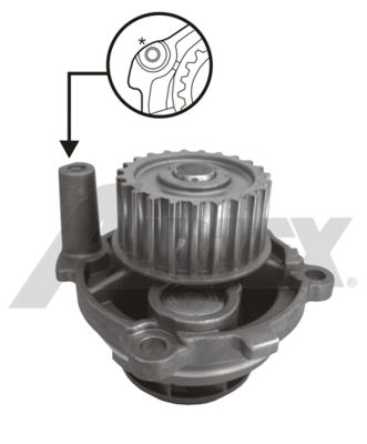 [06B121011Q-AIR] WATER PUMP 