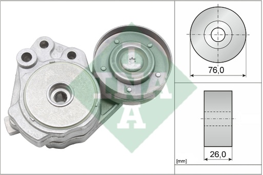 [03C145299J-INA]  Tensioner Lever, v-ribbed belt