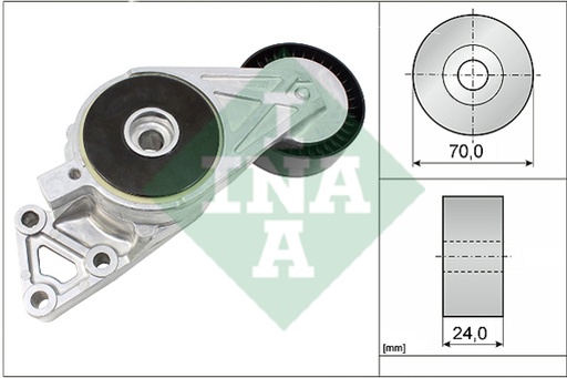 [06A903315E-INA] Tensioner Lever, v-ribbed belt