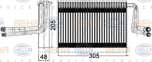 [64119290888BE] Evaporator, Air Conditioning