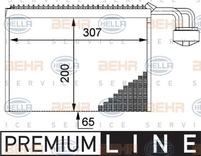 [64119134628BE] Evaporator, Air Conditioning