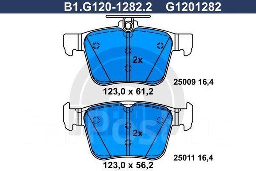 [5Q0698451P-GAL] BRAKE PAD REAR 