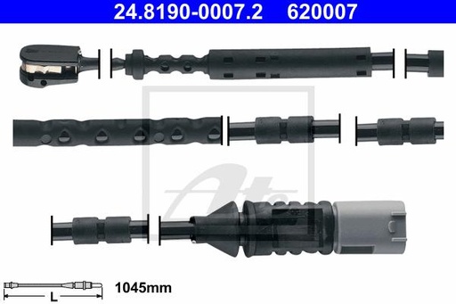 [34356792292ATE] Warning Contact, Brake Pad Wear, Rear