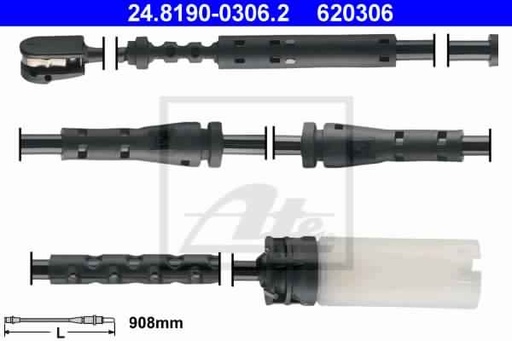 [34359804833ATE] Warning Contact, brake pad wear, Front	