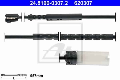 [34359804834ATE] Warning Contact, brake pad wear, Rear