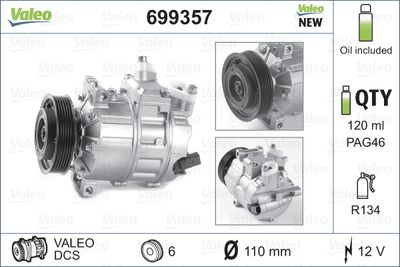 [5Q0820803C-V] Compressor, Air Conditioning