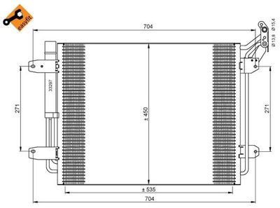 [5N0820411E-NRF] Condenser, air conditioning