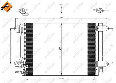 [5C0820411G-NRF] سربنتينه تكييف خارجيه
