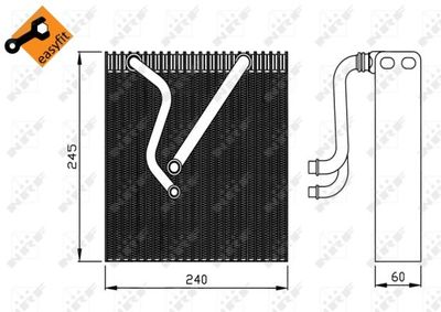 [1K1820103E-NRF] Evaporator, Air Conditioning