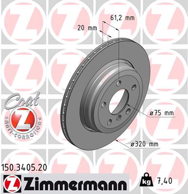 [34216864061Z] Brake Disc, Rear