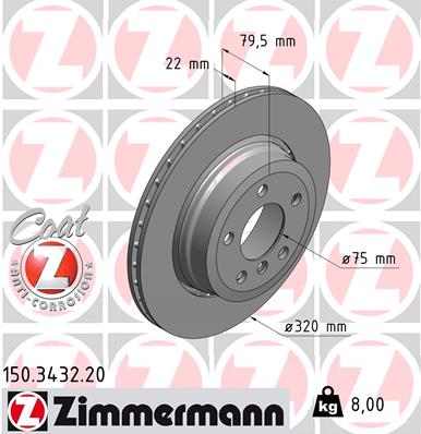 [34213332217Z] Brake Disc, Rear