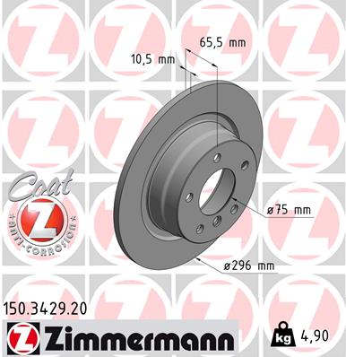 [34216855002Z] Brake Disc, Rear