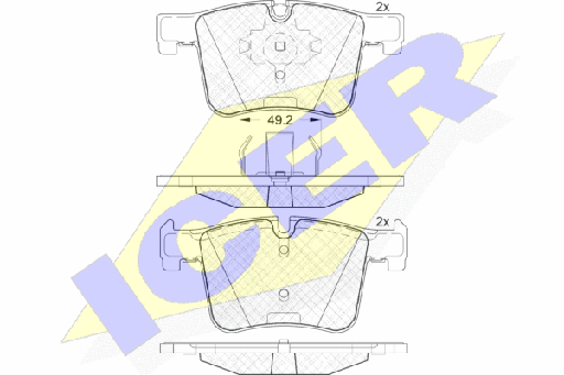 [34106859182ICER] FRONT BRAKE PADS