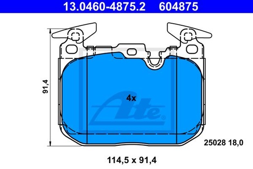 [34116859066ATE] Brake Pad Set,Front