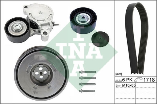 [11238638614-KIT-INA] V-Ribbed Belt Set