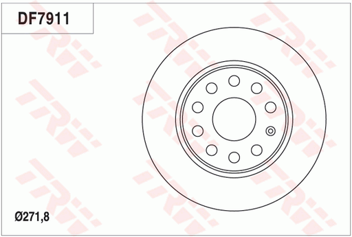[1K0615601AA-TRW] Brake Disc, REAR 