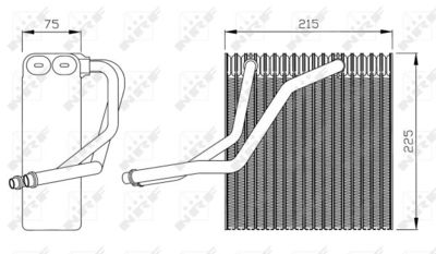 [1J1820007B-NRF] Evaporator, Air Conditioning
