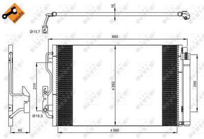 [64506804722NRF] Condenser, Air Conditioning