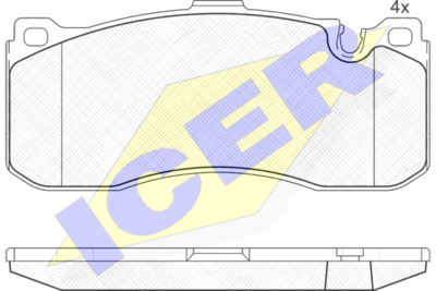 [34116786044ICER] Brake Pad Set,Front