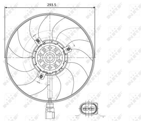 [1K0959455ES-NRF] ELECTRIC FAN 