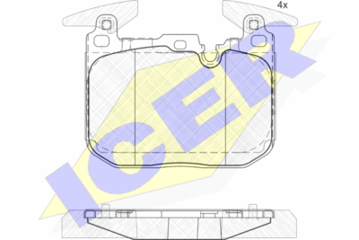[34116859066ICER] Brake Pad Set,Front