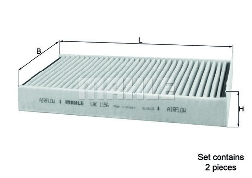 [64116835405MH] Filter Set, Interior Air