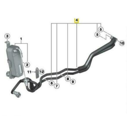 [17227604979] Transmission Oil Cooler Line