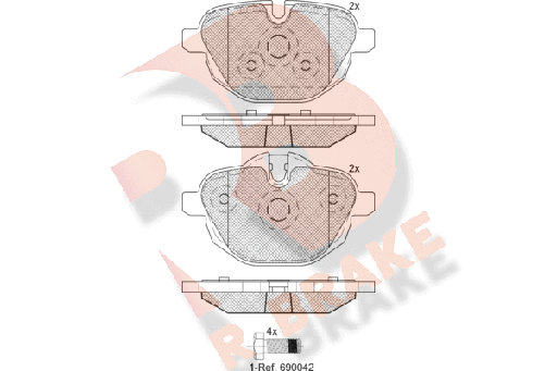 [34216796741RB] Brake Pads, REAR