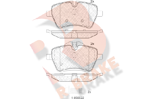 [34119804735RB] Brake Pad Set, Front
