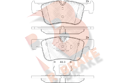 [34116850568RB] Brake pad set, Front