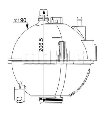 [17138616418MH] Expansion Tank, Coolant