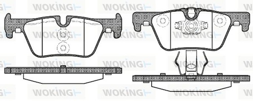 [34216873093WOK] BRAKE PADS, Rear
