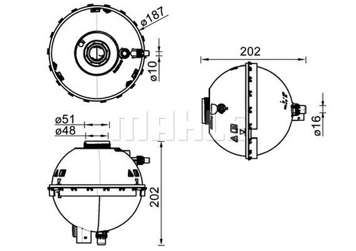 [17137642158MH] Expansion Tank, Coolant